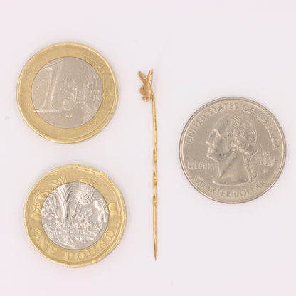 Vintage 9ct Hallmarked Yellow Gold Playboy Bunny Tie Pin Bow Tie Boxed Gift