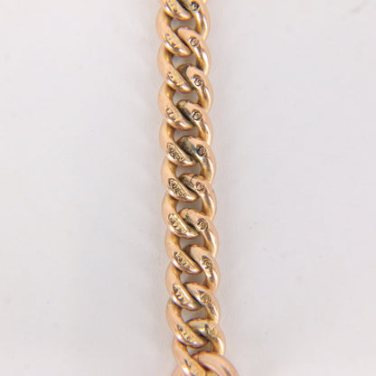 Antique 9ct Gold Hallmarked Albert Chain Extender 3.5" Swivel T-Bar Pendant