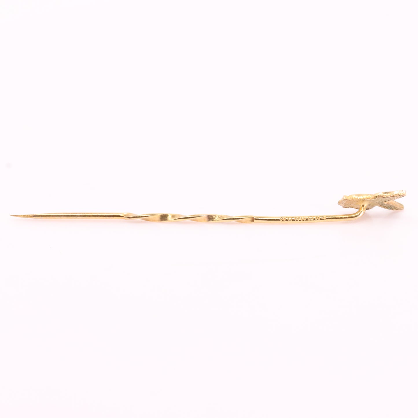 Vintage 9ct Hallmarked Yellow Gold Playboy Bunny Tie Pin Bow Tie Boxed Gift