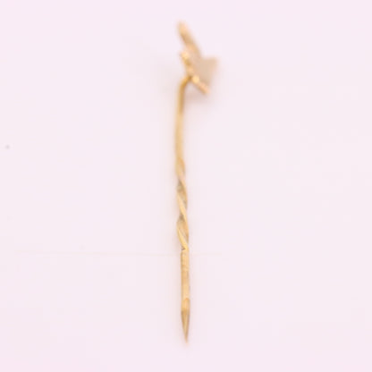 Vintage 9ct Hallmarked Yellow Gold Playboy Bunny Tie Pin Bow Tie Boxed Gift