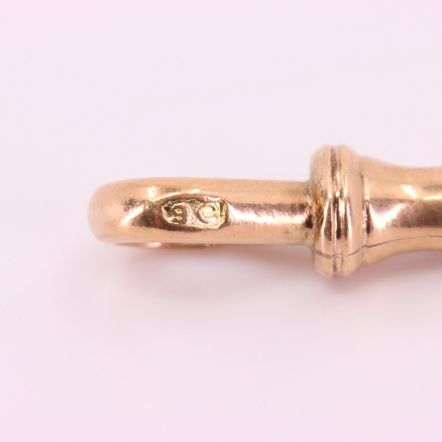 Antique 9ct Rose Gold Dog Clip Clasp Jewellery Finding Pendant Connector