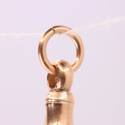 Antique 9ct Rose Gold Dog Clip Clasp Jewellery Finding Pendant Connector