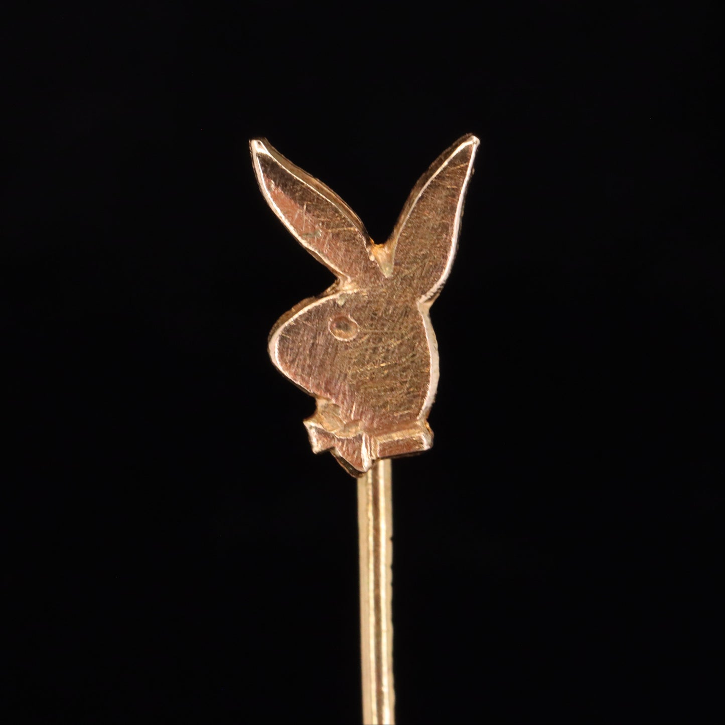 Vintage 9ct Hallmarked Yellow Gold Playboy Bunny Tie Pin Bow Tie Boxed Gift