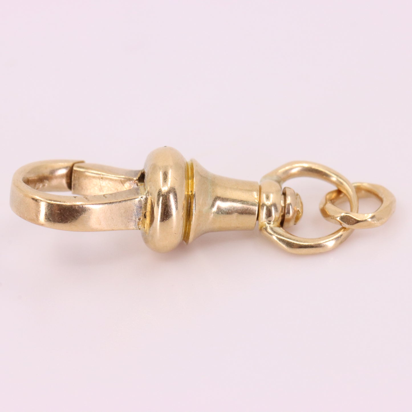 Antique 9ct Yellow Gold Dog Clip Swivel Clasp Pendant Jewellery Finding