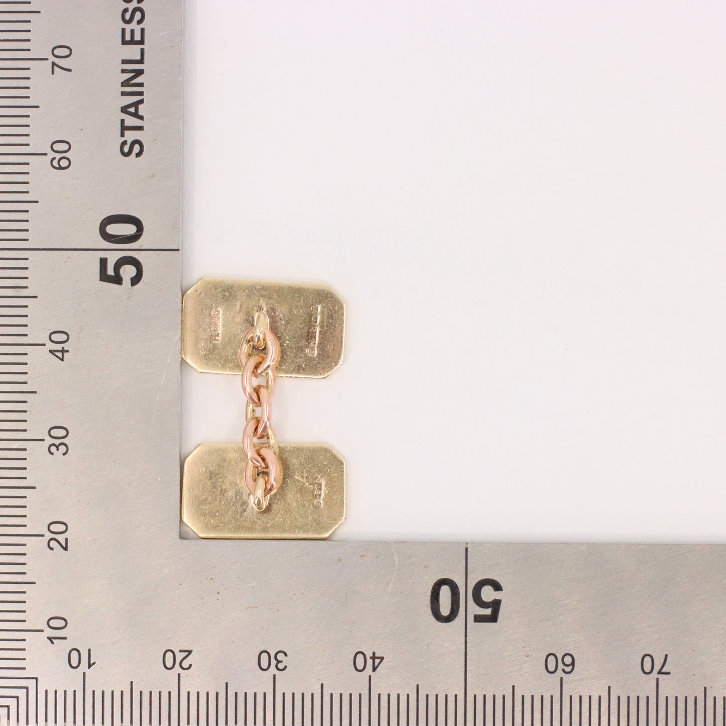 Vintage 9ct Hallmarked Yellow Gold Sunburst Engine Turned Cufflinks Boxed Gift