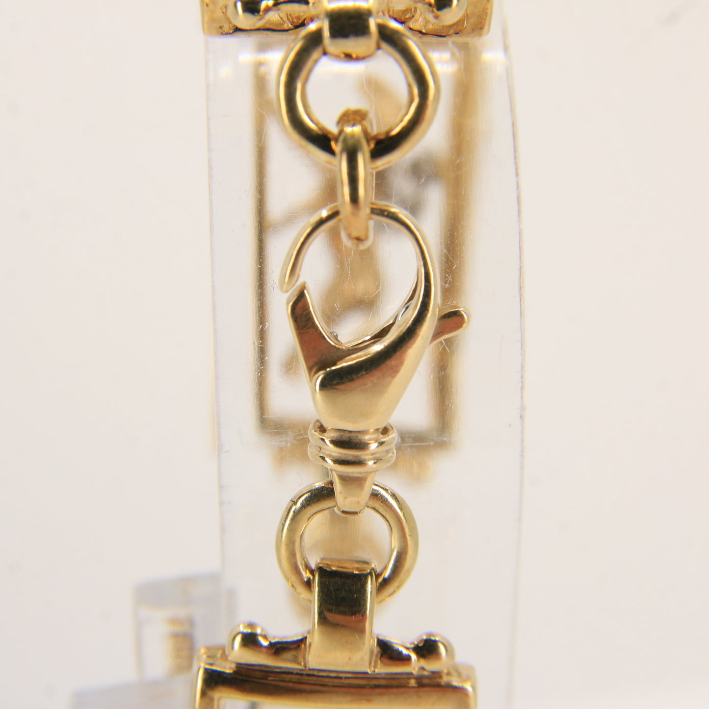 14K Gold Horse & Jockey Bracelet 7.75" Darren K Moore Paddock & Post