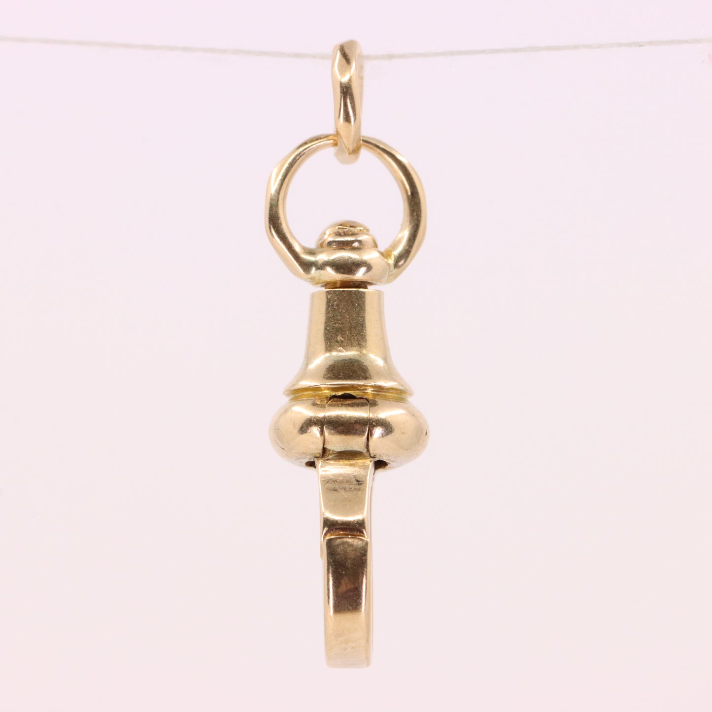Antique 9ct Yellow Gold Dog Clip Swivel Clasp Pendant Jewellery Finding
