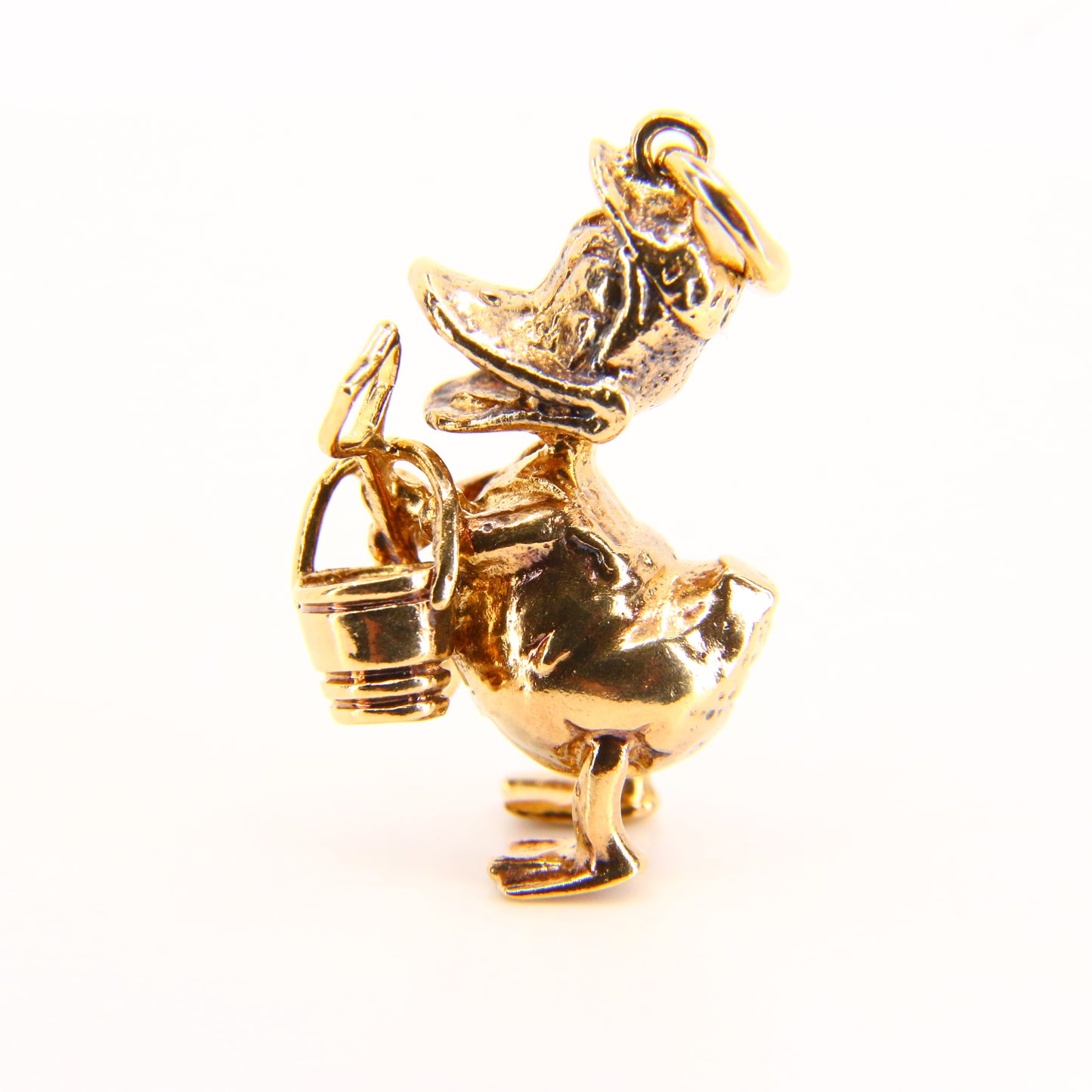 Vintage 9ct Daffy Duck Gold Charm Hallmarked Yellow Gold Animal Pendant Gift