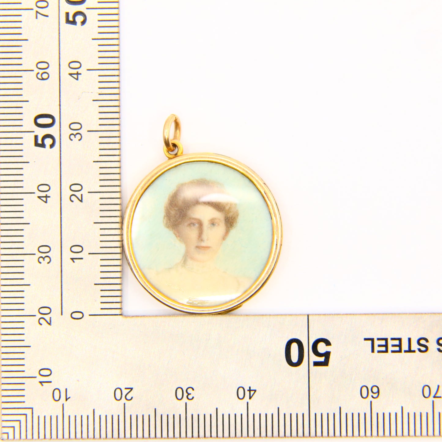 Antique Edwardian 15 Carat Gold 2 Photo Pendant Rose Gold Charm