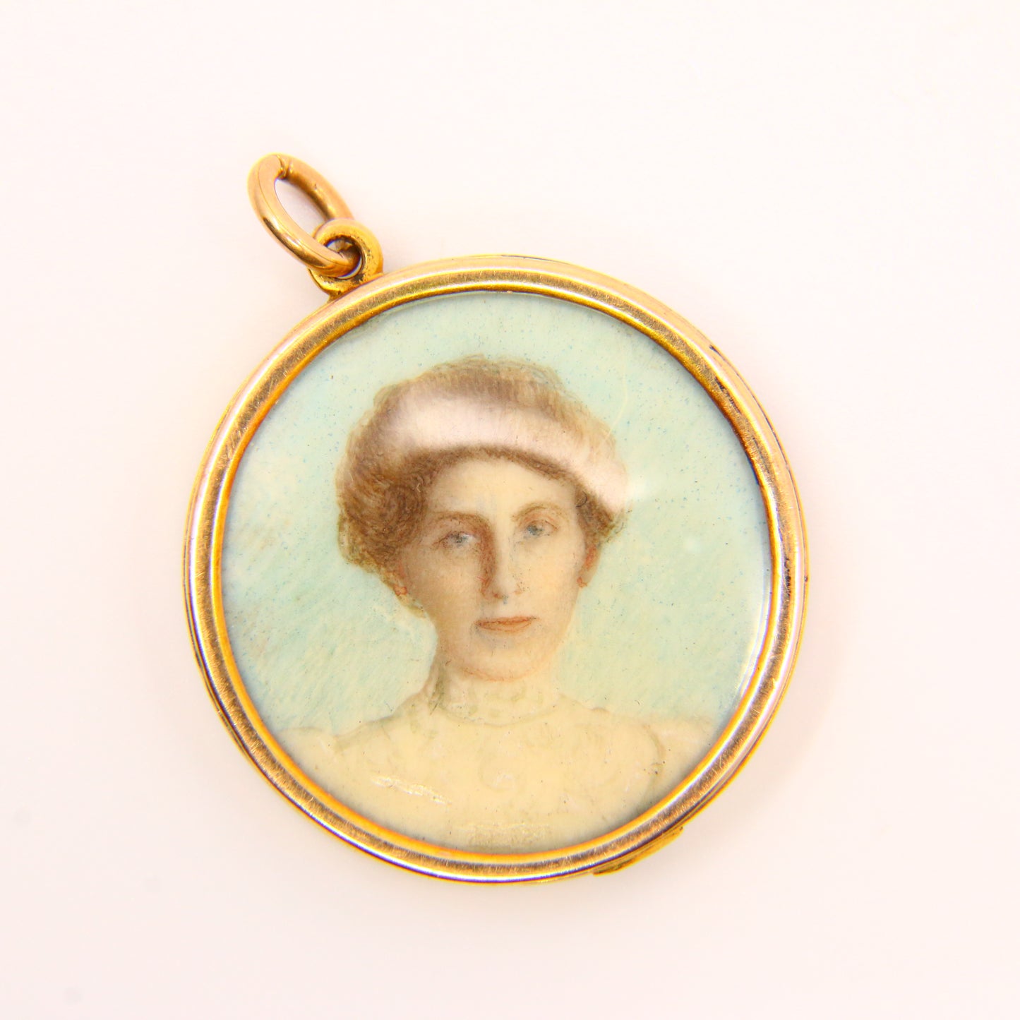 Antique Edwardian 15 Carat Gold 2 Photo Pendant Rose Gold Charm