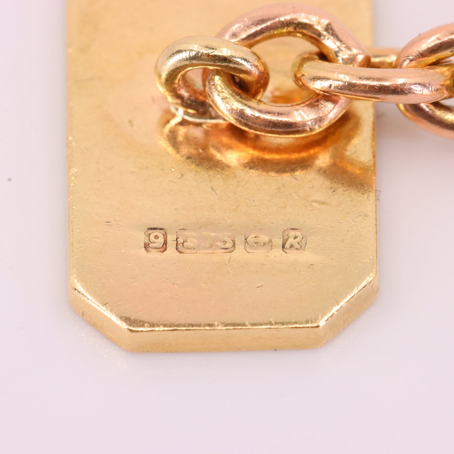 Vintage 9ct Hallmarked Yellow Gold Sunburst Engine Turned Cufflinks Boxed Gift