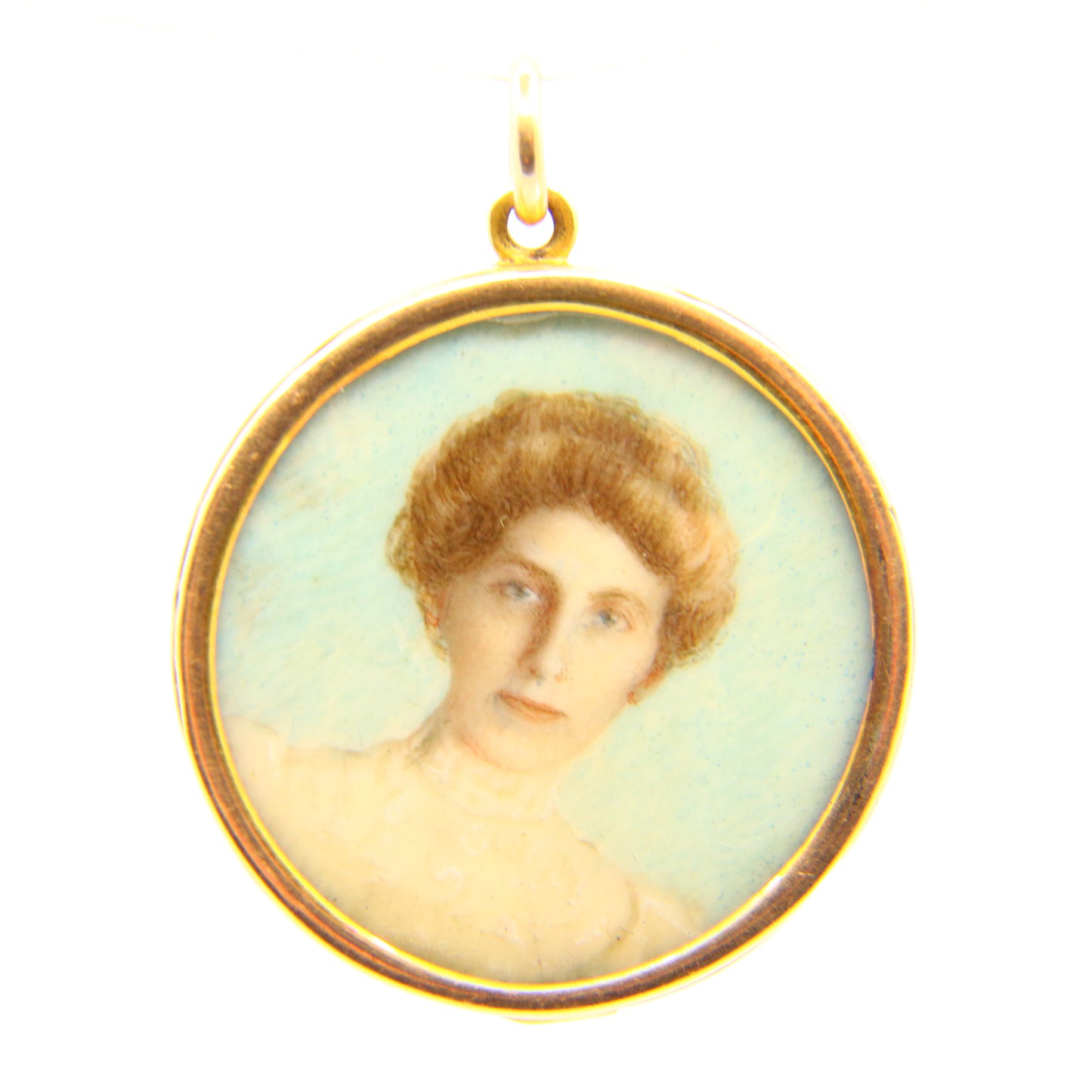 Antique Edwardian 15 Carat Gold 2 Photo Pendant Rose Gold Charm