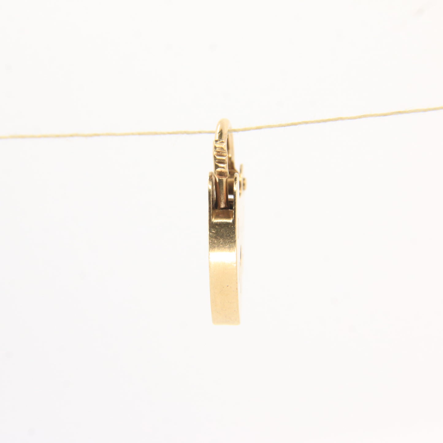 Vintage 9ct Heart Lock Gold Charm Padlock Closer Pendant Hallmarked Gifts Crafts