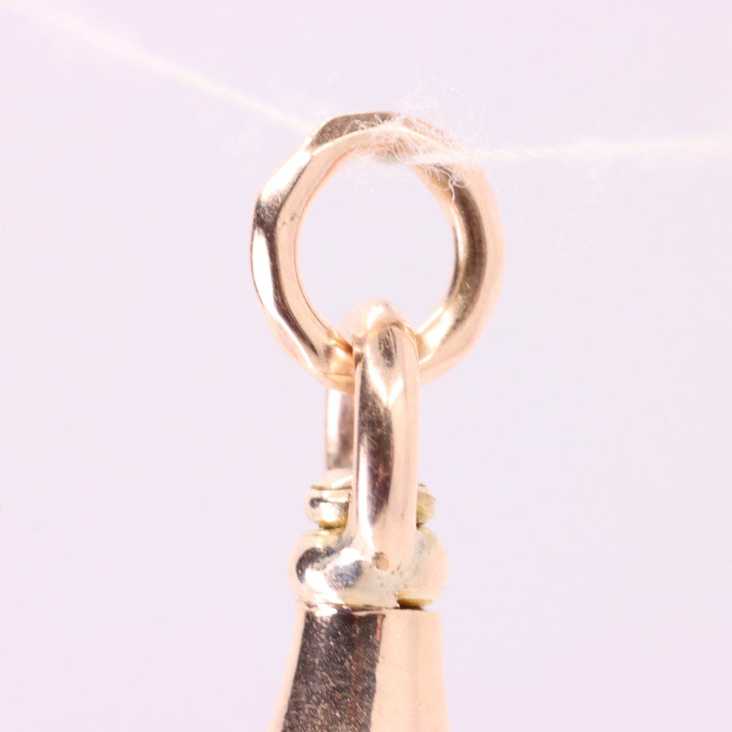 Antique 9ct Yellow Gold Albert Dog Clip Clasp Charm Holder Pendant Finding
