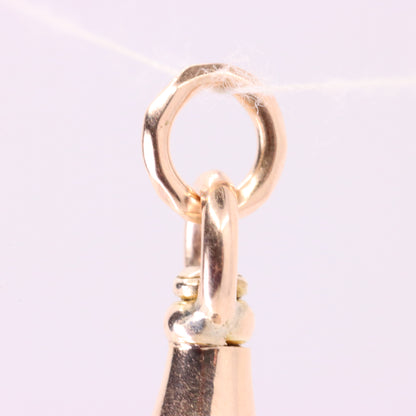 Antique 9ct Yellow Gold Albert Dog Clip Clasp Charm Holder Pendant Finding