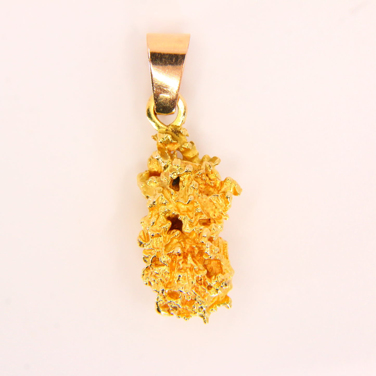 Vintage 20K Raw Gold Natural Gold Nugget Pendant Charm