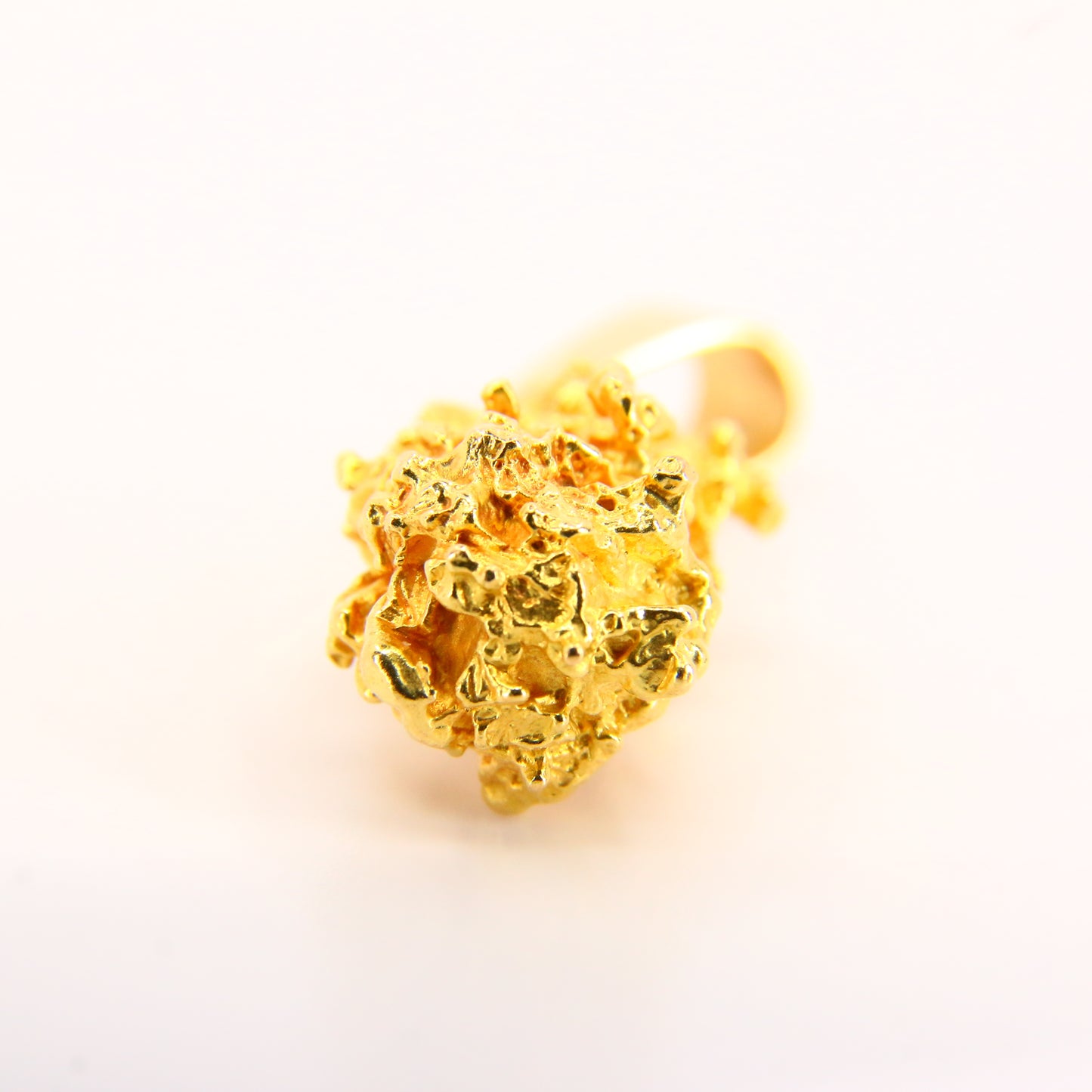 Vintage 20K Raw Gold Natural Gold Nugget Pendant Charm