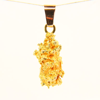 Vintage 20K Raw Gold Natural Gold Nugget Pendant Charm