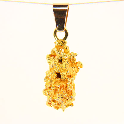 Vintage 20K Raw Gold Natural Gold Nugget Pendant Charm