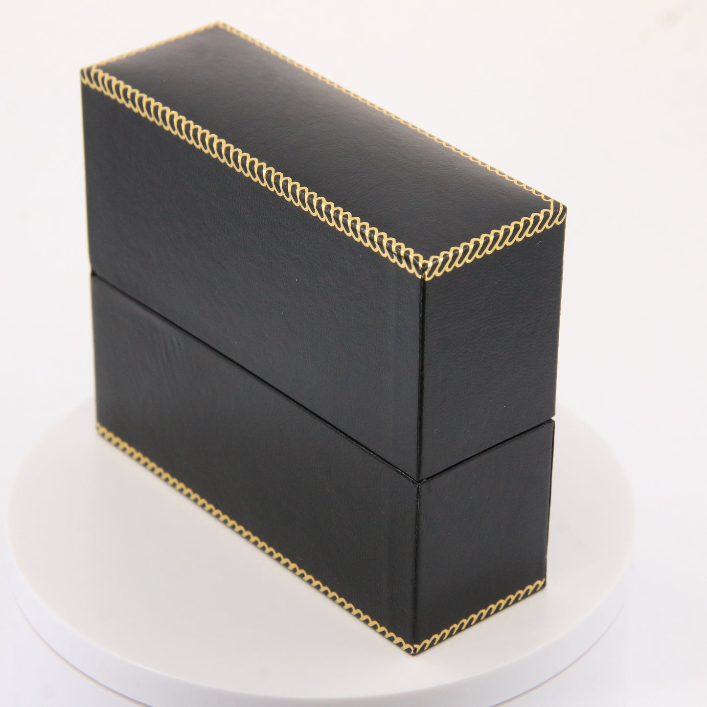 Vintage 9ct Hallmarked Gold Irish Claddagh Bangle Onyx CZ Bracelet Boxed Gift
