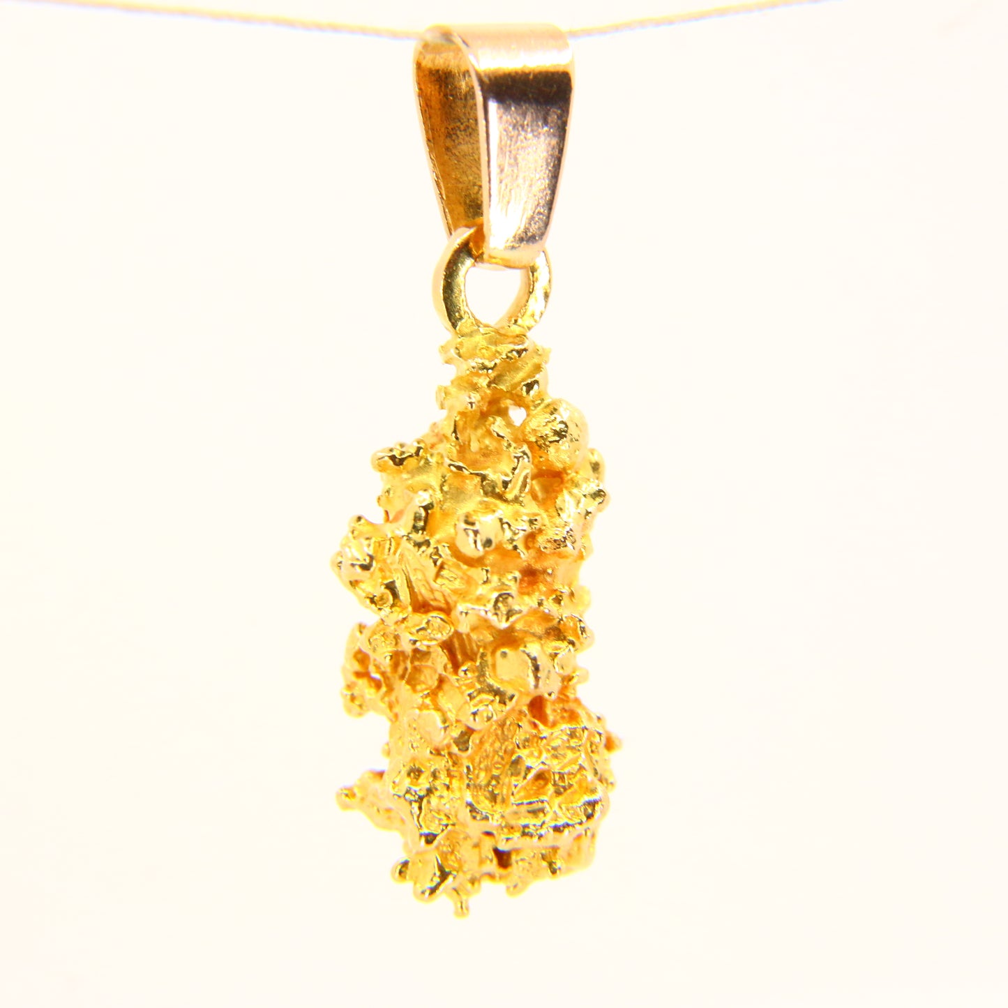 Vintage 20K Raw Gold Natural Gold Nugget Pendant Charm