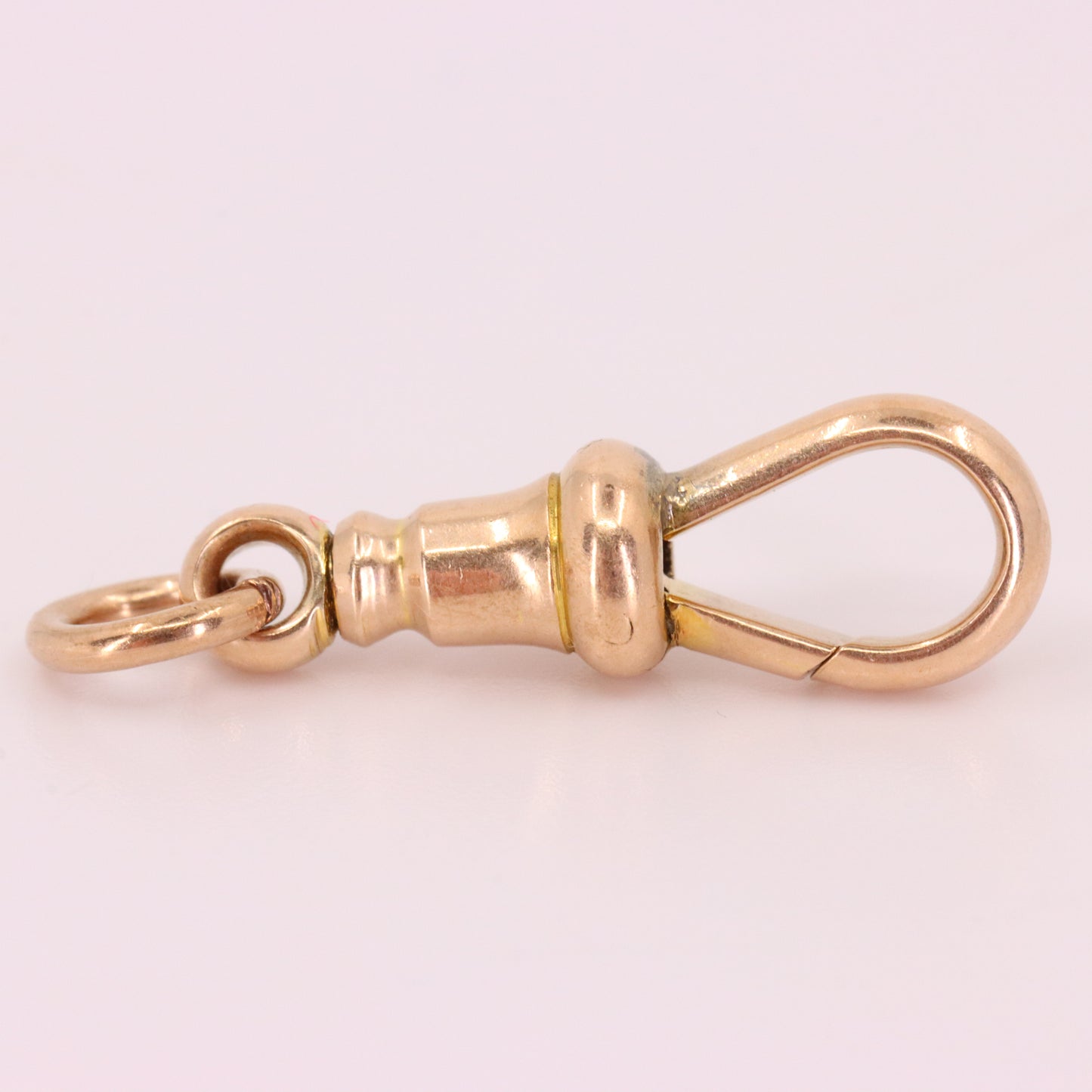 Antique 9ct Rose Gold Albert Dog Clip Clasp Charm Holder Jewellery Finding