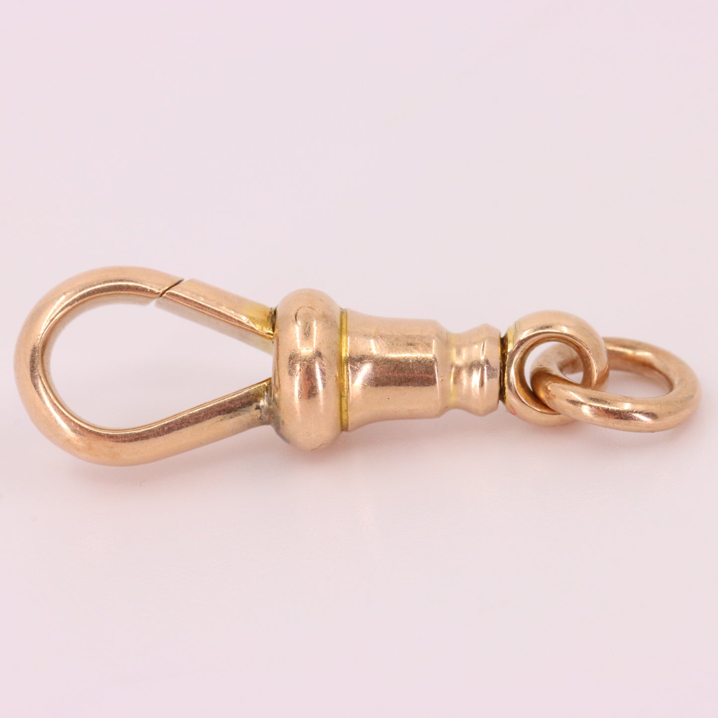 Antique 9ct Rose Gold Albert Dog Clip Clasp Charm Holder Jewellery Finding