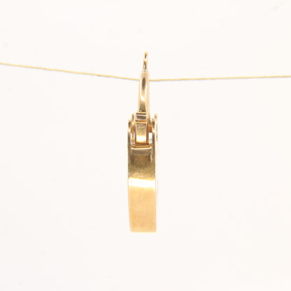 Vintage 9ct Heart Lock Gold Charm Padlock Closer Pendant Hallmarked