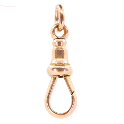 Antique 9ct Rose Gold Albert Dog Clip Clasp Charm Holder Jewellery Finding
