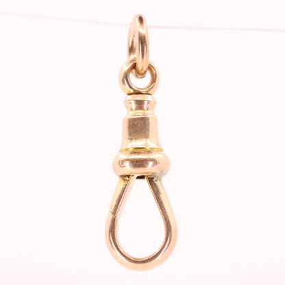 Antique 9ct Rose Gold Albert Dog Clip Clasp Charm Holder Jewellery Finding