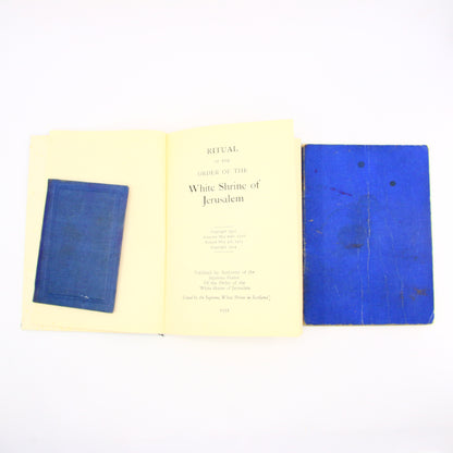 Vintage Set 3 Masonic Order Books St. Fergus Chapter No. 156 O.E.S. Scotland