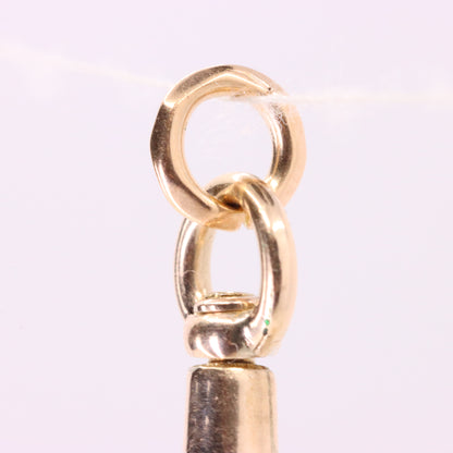 Antique 9ct Yellow Gold Swivel Albert Dog Clip Clasp Charm Holder Pendant