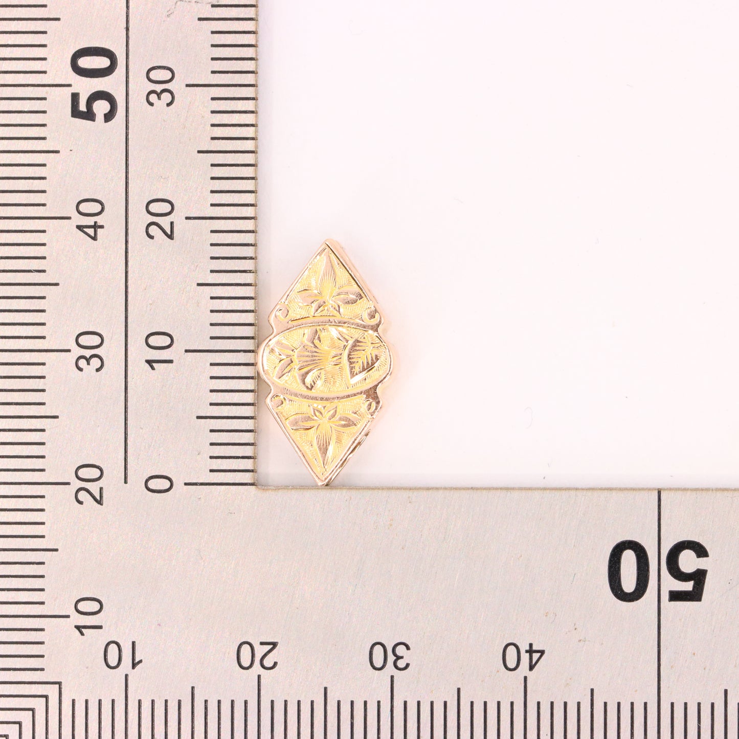 Antique 9ct Yellow Gold Albertina Slider Charm Chain Pendant Necklace Accessory