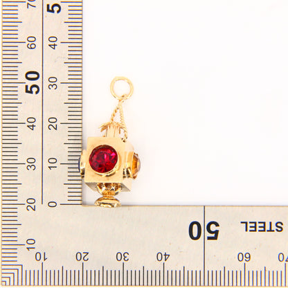 Vintage 9ct Ship Lantern Hallmarked 9 Carat Yellow Gold Lamp Charm Gift