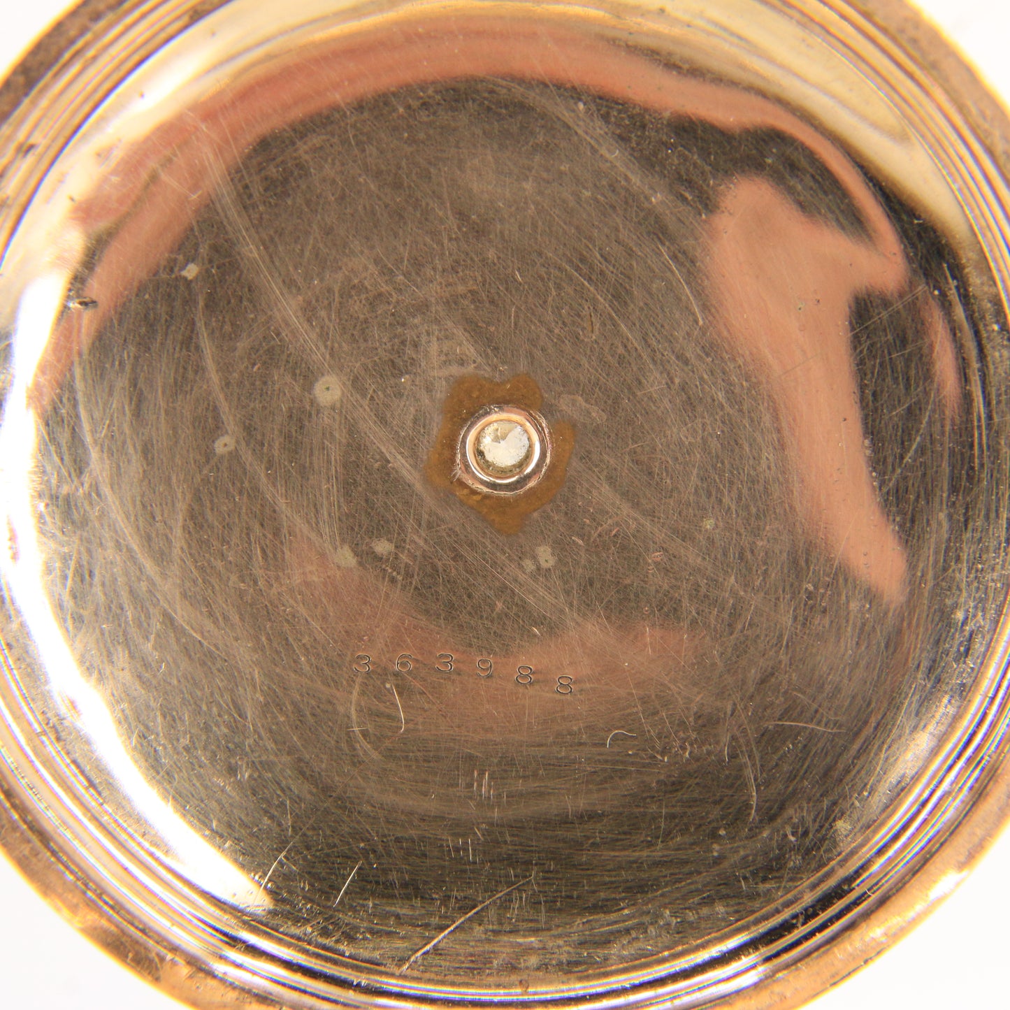 Antique Hampden 55mm Full Hunter Pocket Watch Gold Plated Diamond Horse c1900