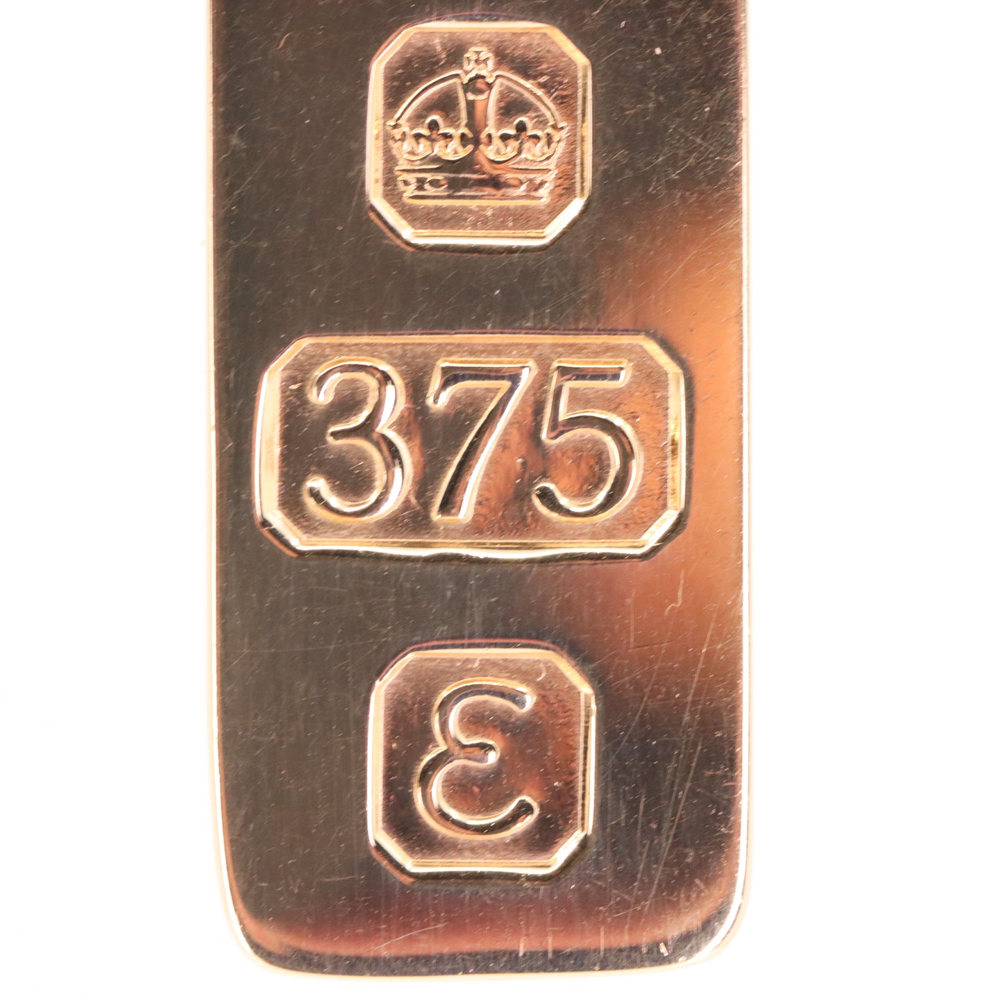 Vintage 9ct Hallmarked Sheffield 1979 Gold Ingot Pendant 14.1g Investment Gift