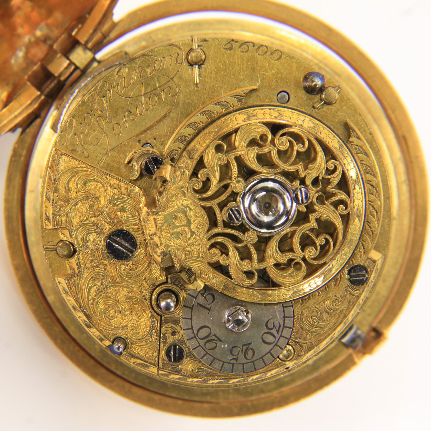 Antique 18ct Gold Rare Pair Cased 50 mm Pocket Watch George Graham London c1735