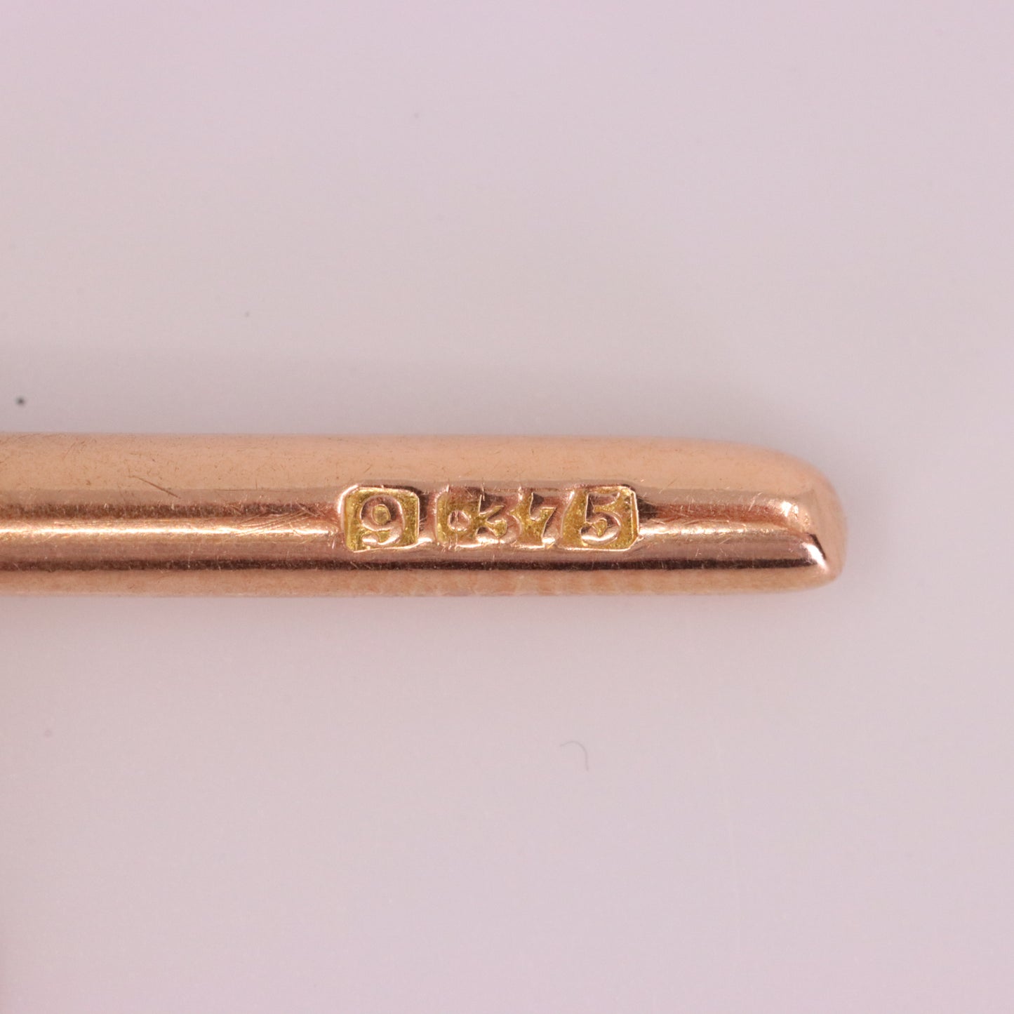 Vintage 9ct Hallmarked Rose Gold Albert T Bar Chain 3 Inch Extender Pendant Gift