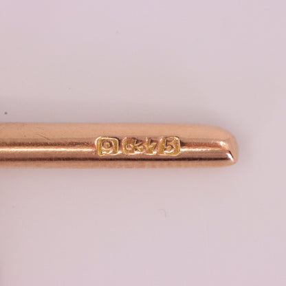 Vintage 9ct Hallmarked Rose Gold Albert T Bar Chain 3 Inch Extender Pendant Gift