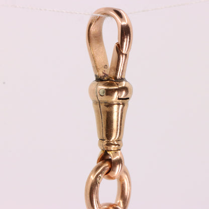 Vintage 9ct Hallmarked Rose Gold Albert T Bar Chain 3 Inch Extender Pendant Gift