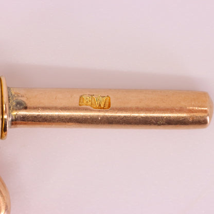 Antique 9ct Hallmarked Rose Gold 3.5 Inch Albert Chain Extension T Bar Watch Fob