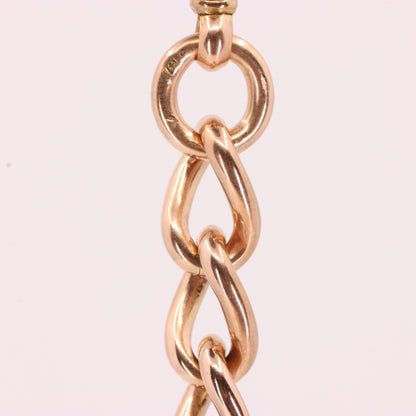 Vintage 9ct Hallmarked Rose Gold Albert T Bar Chain 3 Inch Extender Pendant Gift