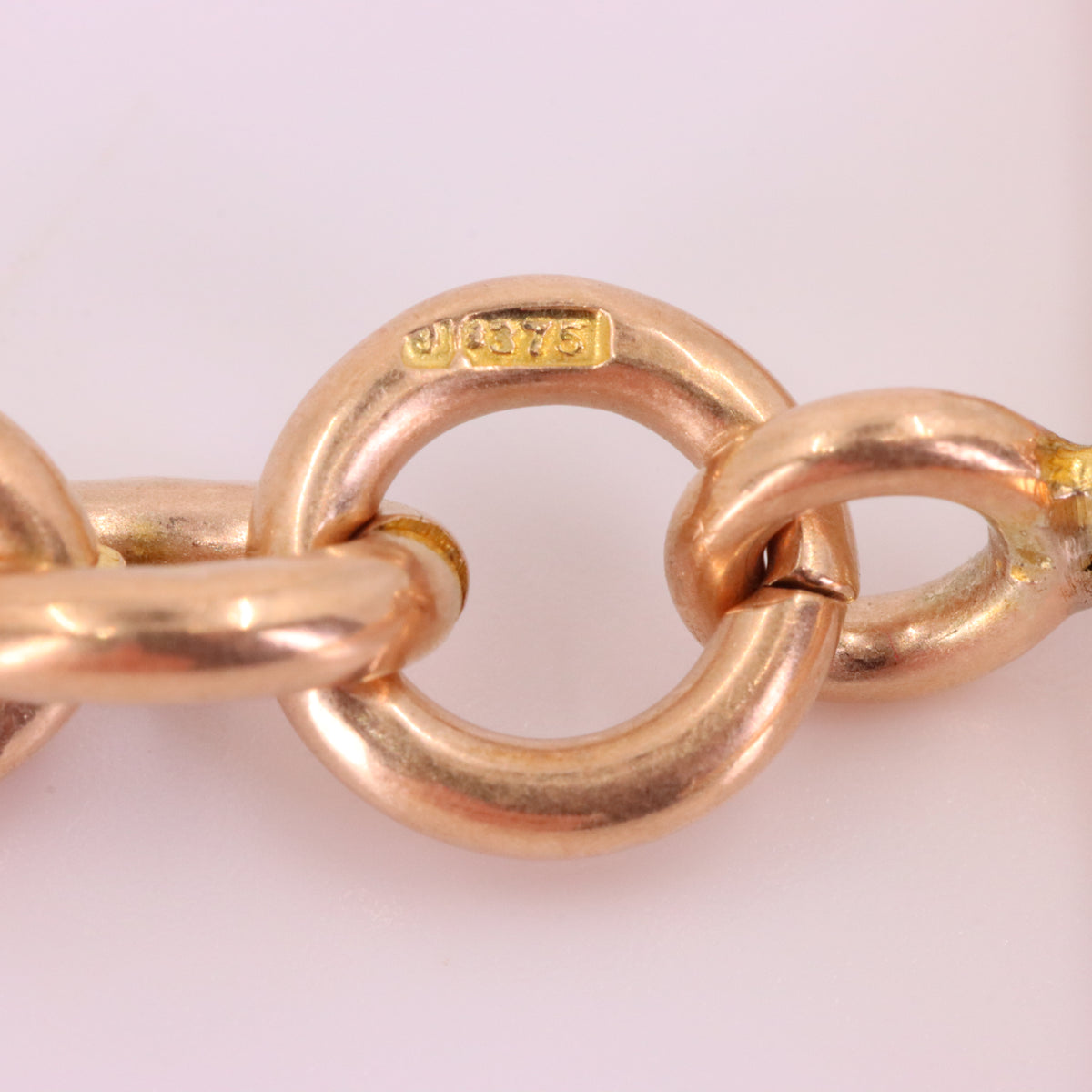 Antique 9ct Hallmarked Rose Gold 3.5 Inch Albert Chain Extension T Bar Watch Fob