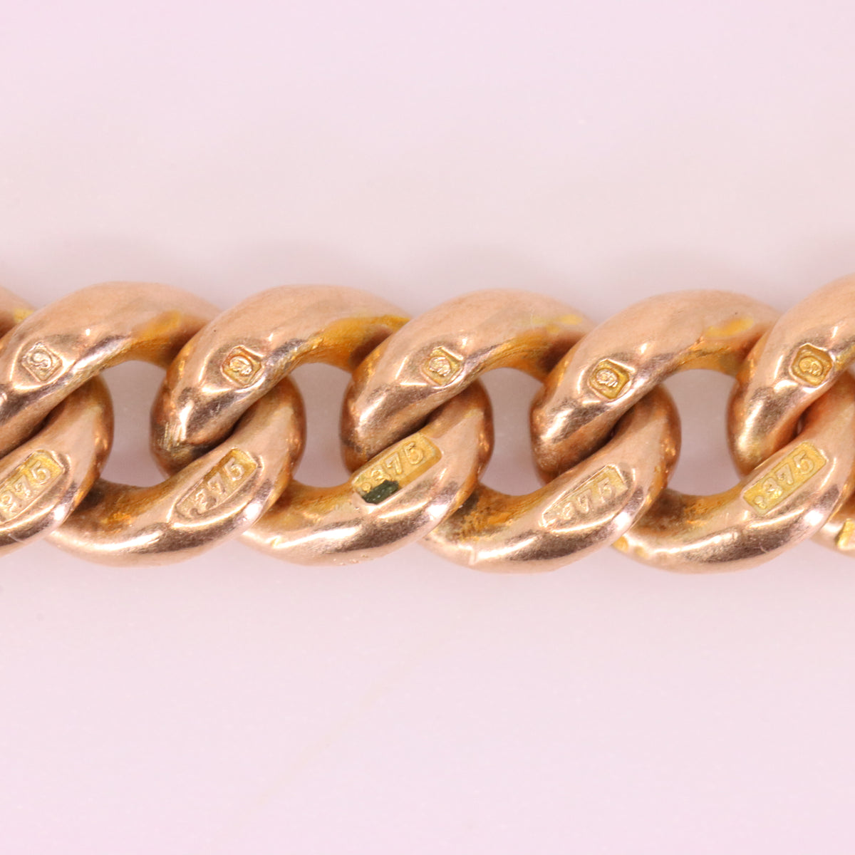 Antique 9ct Hallmarked Rose Gold 3.5 Inch Albert Chain Extension T Bar Watch Fob