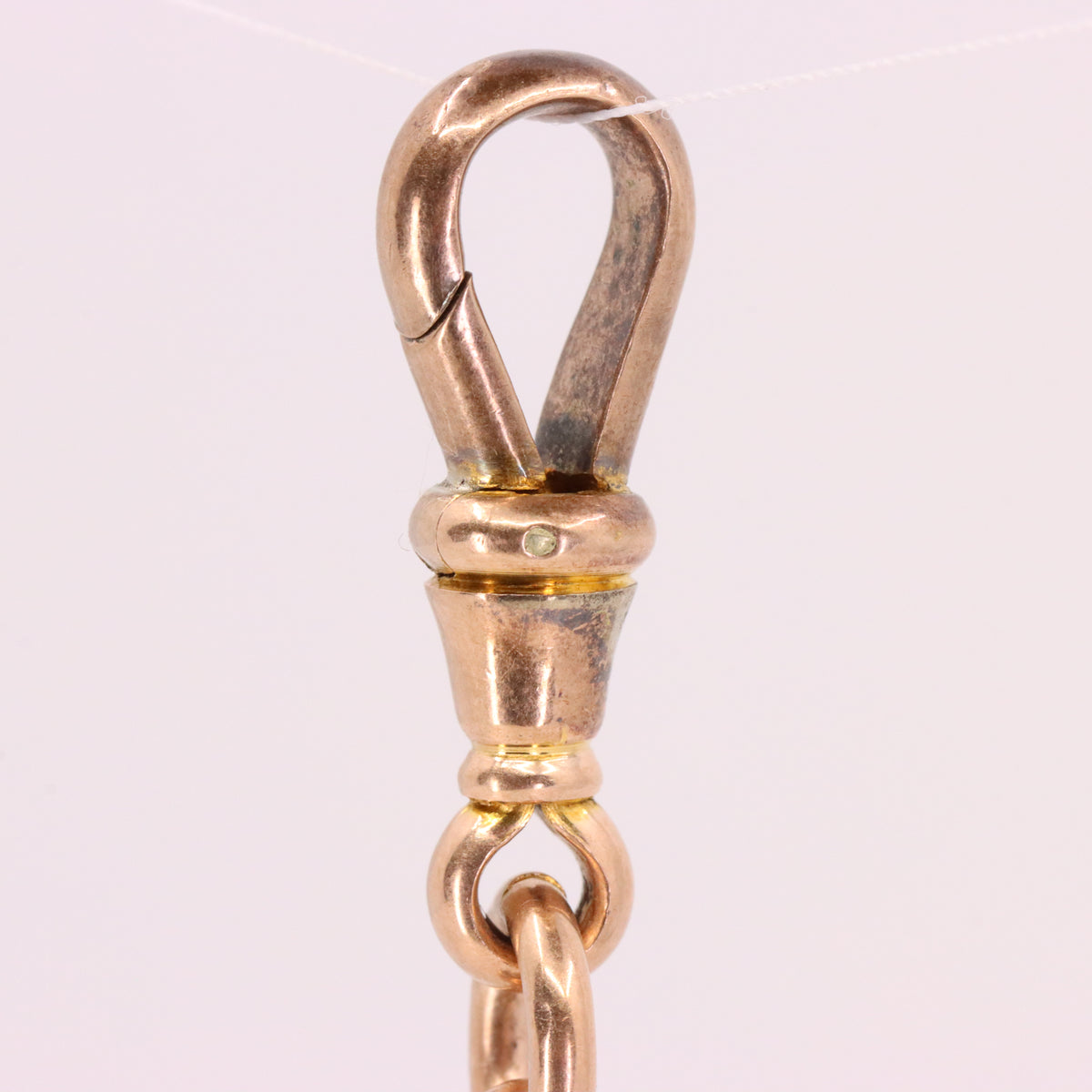 Antique 9ct Hallmarked Rose Gold 3.5 Inch Albert Chain Extension T Bar Watch Fob