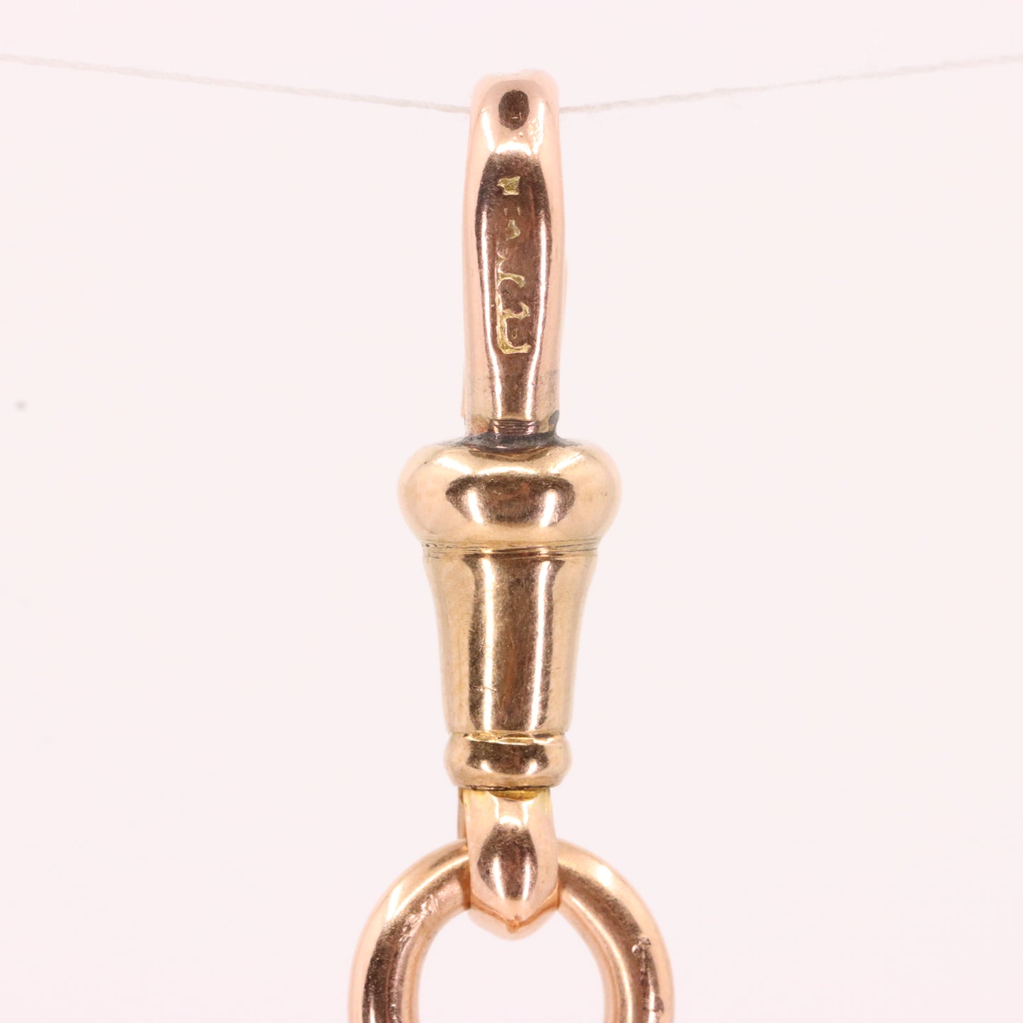 Vintage 9ct Hallmarked Rose Gold Albert T Bar Chain 3 Inch Extender Pendant Gift