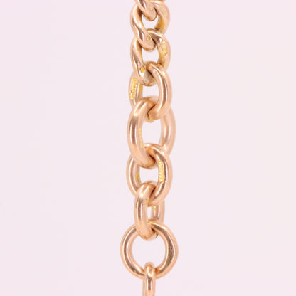 Antique 9ct Hallmarked Rose Gold 3.5 Inch Albert Chain Extension T Bar Watch Fob