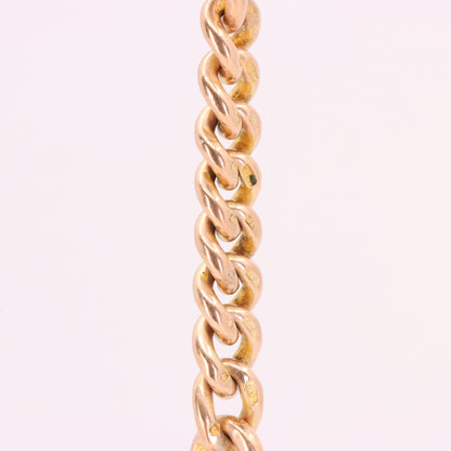 Antique 9ct Hallmarked Rose Gold 3.5 Inch Albert Chain Extension T Bar Watch Fob