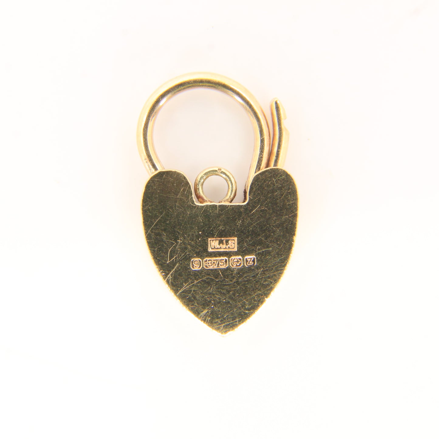 Vintage 9ct Heart Lock Gold Charm Padlock Closer Pendant Hallmarked Gifts Crafts
