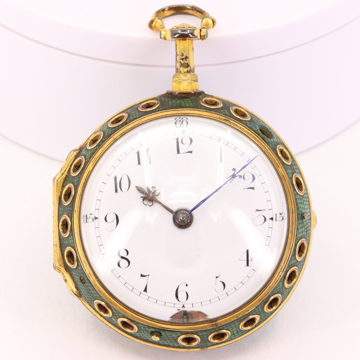 Antique c1700 Brouncker Watts London Quarter Repeater Shagreen Pocket Watch